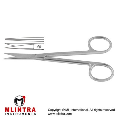 Wagner Operating Scissor Straight Stainless Steel, 12 cm - 4 3/4"